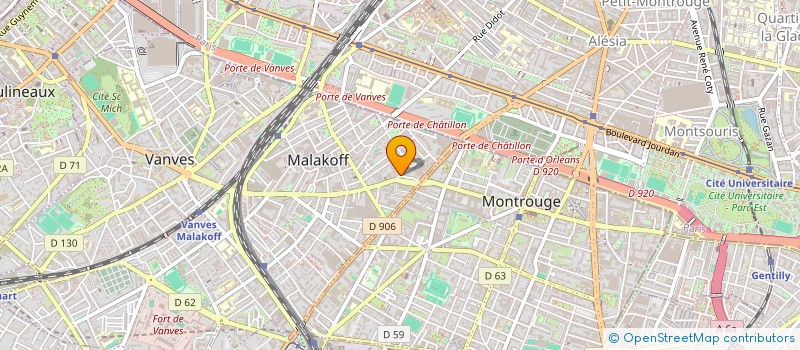 localisation de l'entreprise MADAME CORINNE SCHUH  MALAKOFF