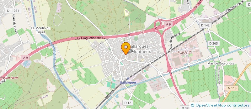 localisation de l'entreprise MADAME CORINNE SERRANO  GALLARGUES-LE-MONTUEUX