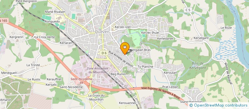 localisation de l'entreprise MADAME CORINNE SIMON  QUEVEN