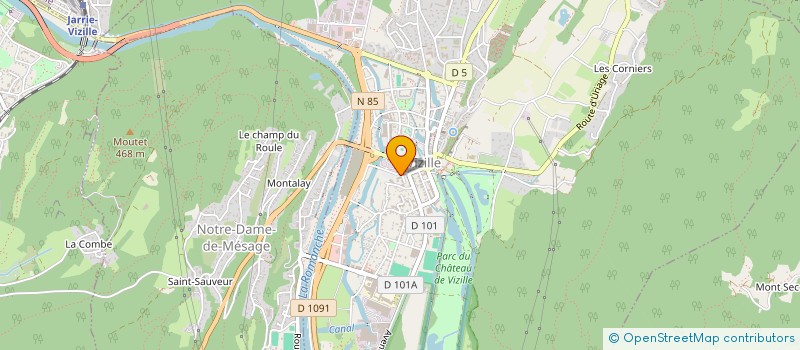 localisation de l'entreprise MADAME CORINNE SIX  VIZILLE