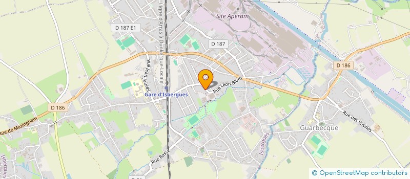 localisation de l'entreprise MADAME CORINNE SMAGHUE  ISBERGUES