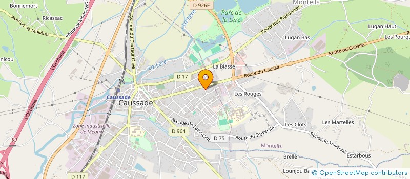 localisation de l'entreprise MADAME CORINNE SOULE  CAUSSADE