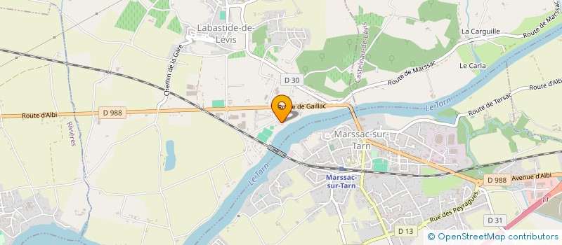 localisation de l'entreprise MADAME CORINNE SZWEC  LABASTIDE-DE-LEVIS