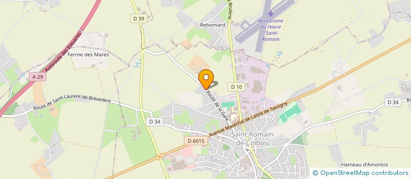 localisation de l'entreprise MADAME CORINNE TALEUX  SAINT-ROMAIN-DE-COLBOSC