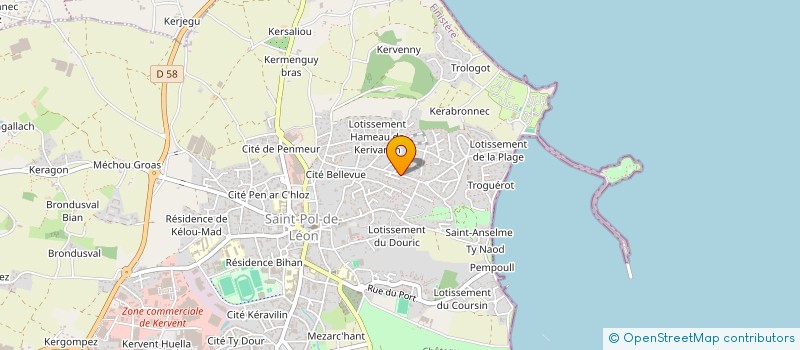 localisation de l'entreprise MADAME CORINNE TANGUY  SAINT-POL-DE-LEON