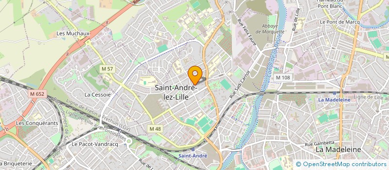 localisation de l'entreprise MADAME CORINNE TARAMINI  SAINT-ANDRE-LEZ-LILLE