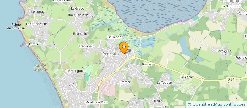 localisation de l'entreprise MADAME CORINNE TERRIEN  PENESTIN