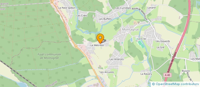 localisation de l'entreprise MADAME CORINNE THIVILLIER  MONTAGNAT