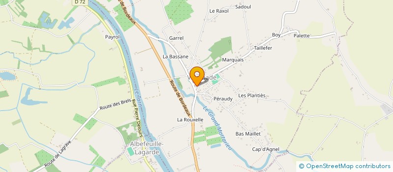 localisation de l'entreprise MADAME CORINNE THOS  VILLEMADE