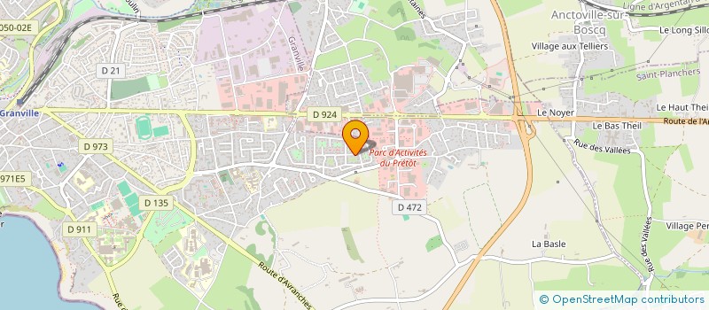 localisation de l'entreprise MADAME CORINNE TOUQUERANT  GRANVILLE