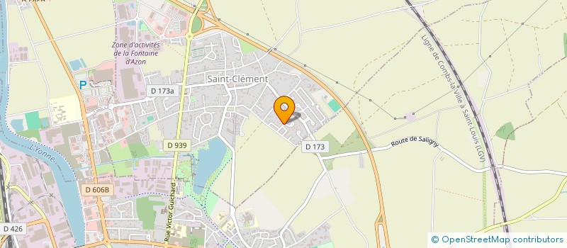 localisation de l'entreprise MADAME CORINNE TOURNIER  SAINT-CLEMENT