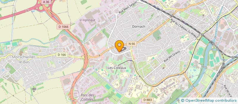 localisation de l'entreprise MADAME CORINNE TOUSSAINT  MULHOUSE