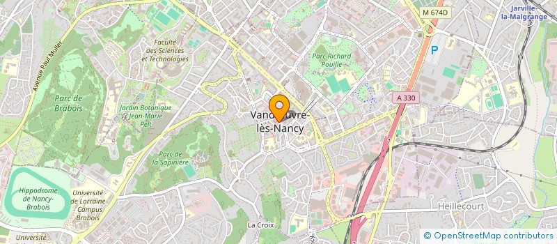 localisation de l'entreprise MADAME CORINNE TOUSSAINT  VANDUVRE-LES-NANCY