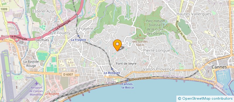 localisation de l'entreprise MADAME CORINNE TOUZET à CANNES