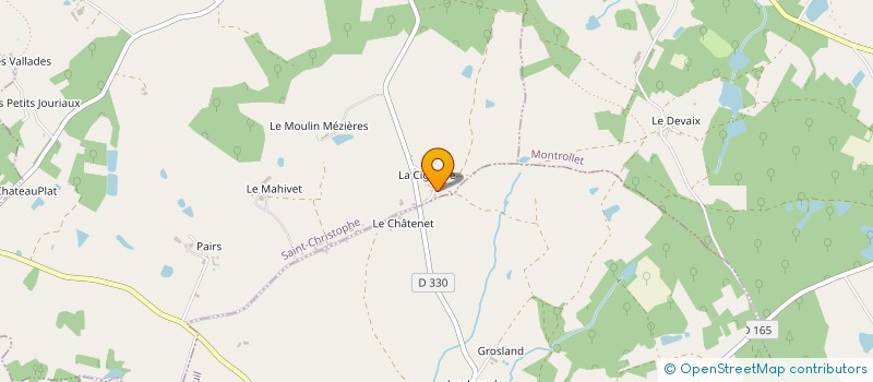 localisation de l'entreprise MADAME CORINNE TROMAS à SAINT-CHRISTOPHE