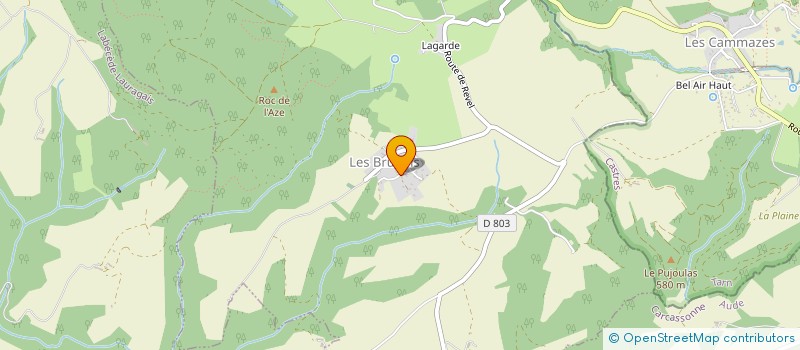 localisation de l'entreprise MADAME CORINNE TROUDART  LES BRUNELS