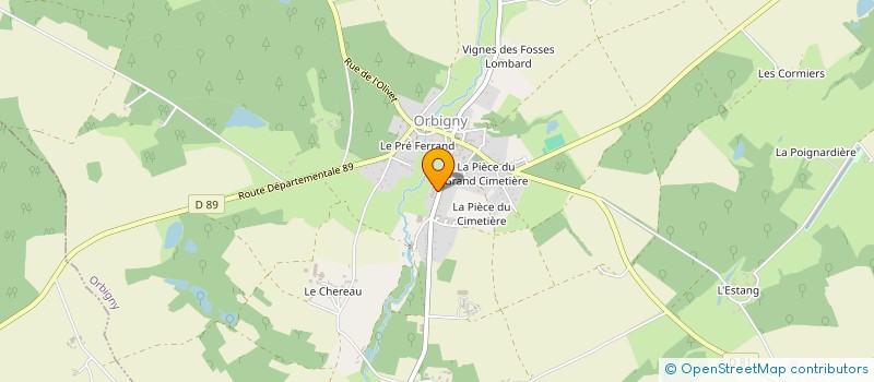 localisation de l'entreprise MADAME CORINNE TUAL à ORBIGNY
