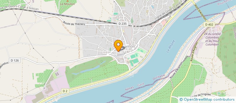 localisation de l'entreprise MADAME CORINNE TURRIER  ARAMON