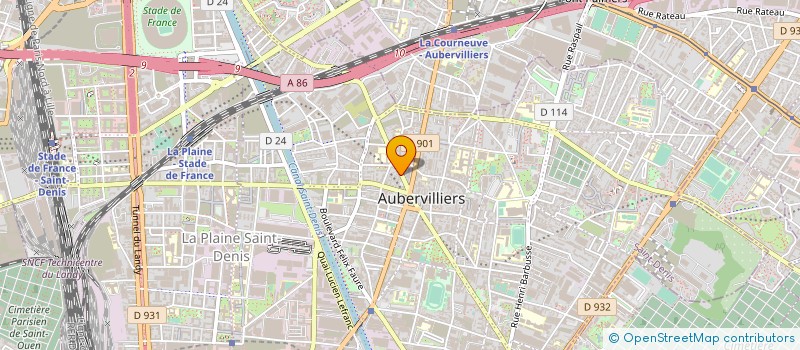 localisation de l'entreprise MADAME CORINNE ' VARVITSIOTIS  AUBERVILLIERS