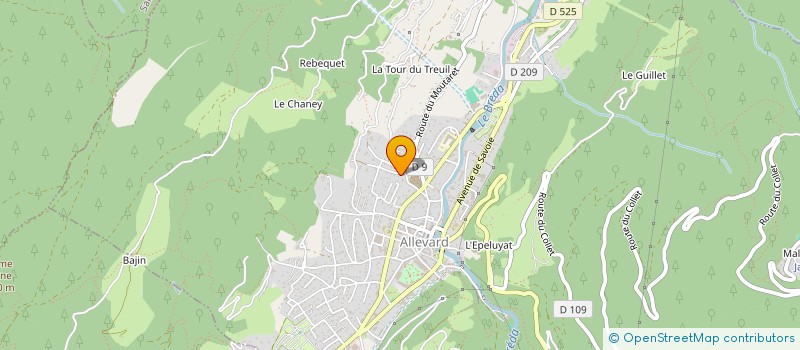 localisation de l'entreprise MADAME CORINNE VASSEUR  ALLEVARD