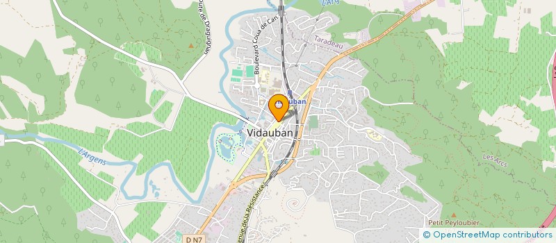 localisation de l'entreprise MADAME CORINNE VASSEUR  VIDAUBAN