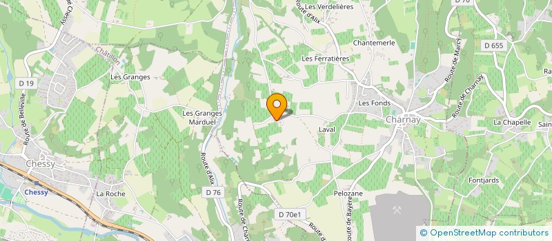 localisation de l'entreprise MADAME CORINNE VAUBOURGEIX  CHARNAY