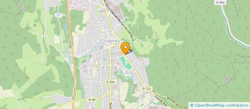 localisation de l'entreprise MADAME CORINNE VAUDAY  LAGNIEU