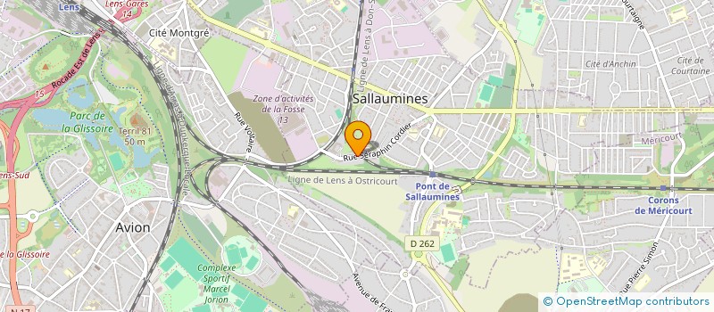 localisation de l'entreprise MADAME CORINNE VENIEZ-QUENIART  SALLAUMINES