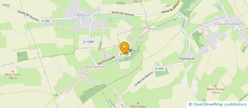 localisation de l'entreprise MADAME CORINNE VERDIN  LEDINGHEM