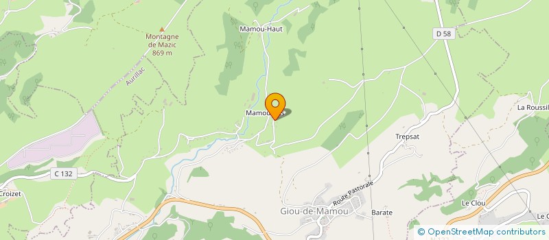 localisation de l'entreprise MADAME CORINNE VERGNOL à GIOU-DE-MAMOU