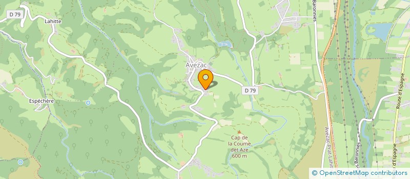 localisation de l'entreprise MADAME CORINNE VIAUD  AVEZAC-PRAT-LAHITTE