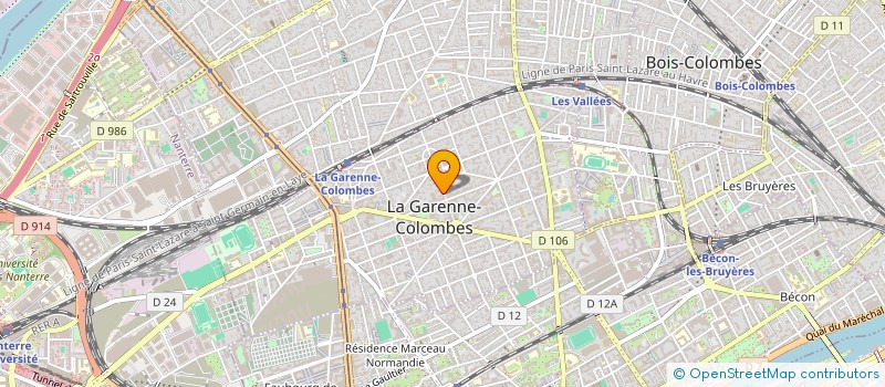 localisation de l'entreprise MADAME CORINNE VIDALENC à LA GARENNE-COLOMBES