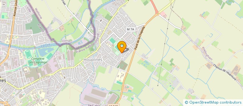 localisation de l'entreprise MADAME CORINNE VIEREN  HOUPLINES