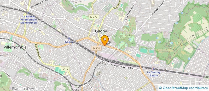 localisation de l'entreprise MADAME CORINNE VISBECQ  GAGNY