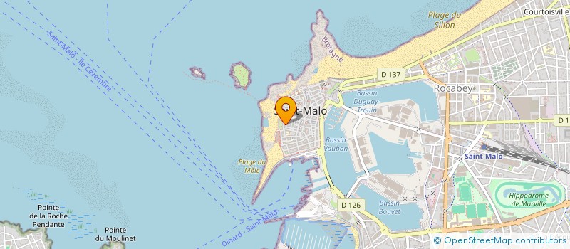 localisation de l'entreprise MADAME CORINNE VOGIN  SAINT-MALO