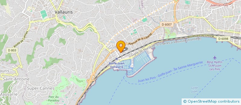 localisation de l'entreprise MADAME CORINNE VOLPI à VALLAURIS
