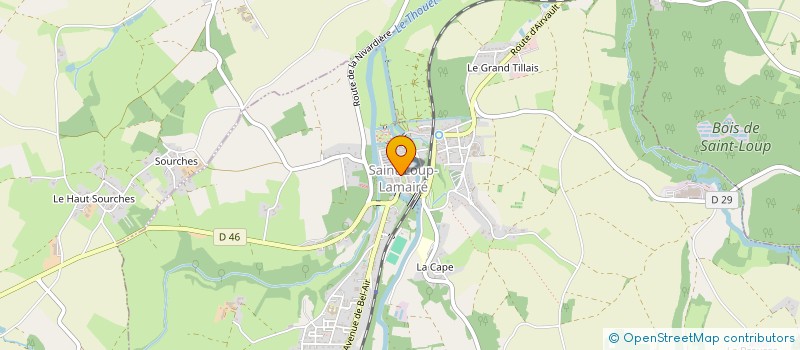 localisation de l'entreprise MADAME CORINNE WANTELLET  SAINT-LOUP-LAMAIRE