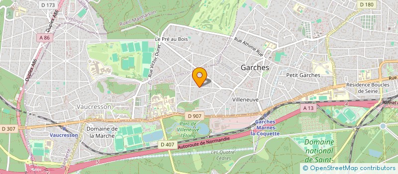 localisation de l'entreprise MADAME CORINNE WEISS à GARCHES