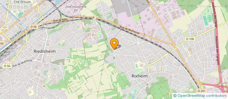 localisation de l'entreprise MADAME CORINNE WETTEL  RIXHEIM