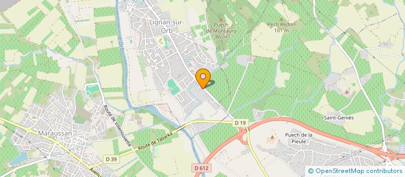 localisation de l'entreprise MADAME CORINNE WOODLAND  LIGNAN-SUR-ORB