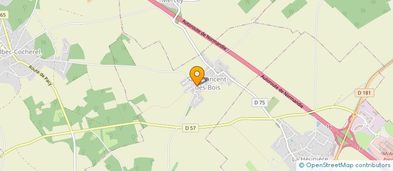 localisation de l'entreprise MADAME CORINNE WOSNY  SAINT-VINCENT-DES-BOIS