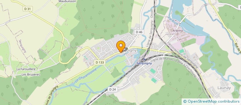 localisation de l'entreprise MADAME CORINNE WUYTOWIEZ  SERQUIGNY