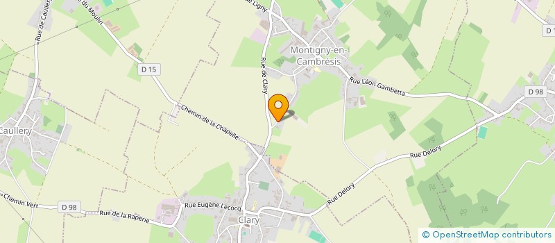 localisation de l'entreprise MADAME CORISANDE VALLETTE à MONTIGNY-EN-CAMBRESIS