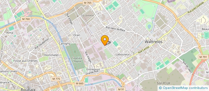 localisation de l'entreprise MADAME CORISSANDRE HERBET  WATTRELOS