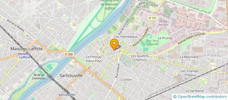 localisation de l'entreprise MADAME CORNELIA BOIROUX  SARTROUVILLE