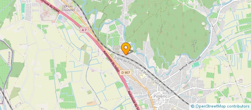 localisation de l'entreprise MADAME CORRINE CARRETERO  PIOLENC