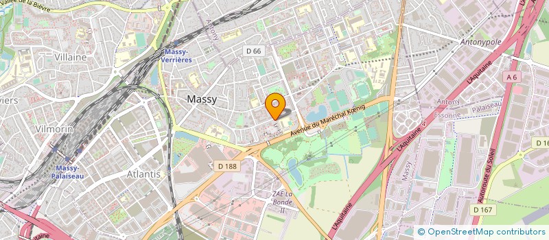 localisation de l'entreprise MADAME CORRINE DAUJAT  MASSY
