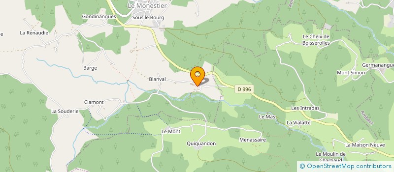 localisation de l'entreprise MADAME CORRINE DOUSSIN à LE MONESTIER