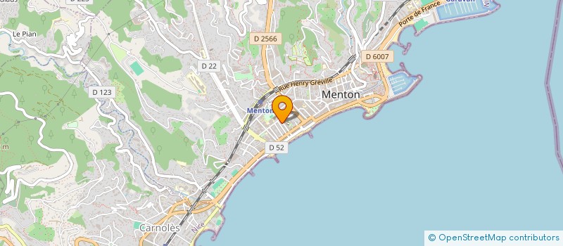 localisation de l'entreprise MADAME CORRINE ZABETH à MENTON