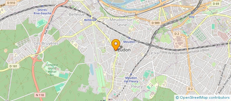 localisation de l'entreprise MADAME CORYSANDE SILVE  MEUDON